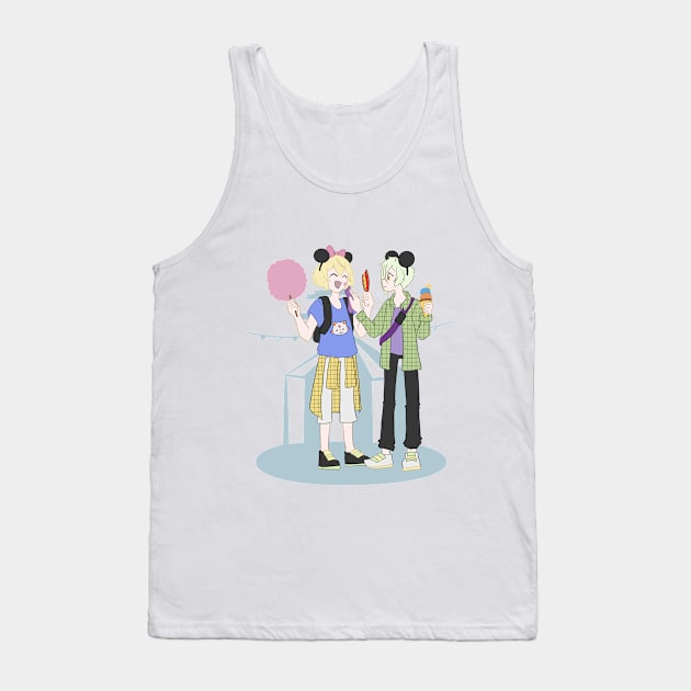 Touken Ranbu Amusement Park - Genji Tank Top by Samurai Yui